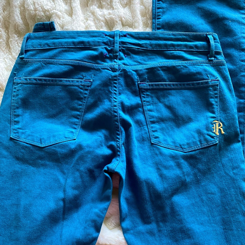 Rich & Skinny Bright cobalt blue straight leg jeans size 29